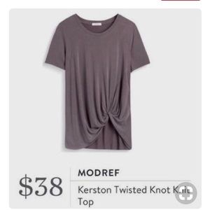 ISO Modref Kirsten twisted knot knit top